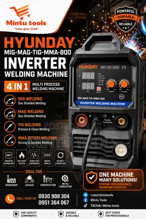 Hunday Mig,Tig,Mma Mag Welding 800w