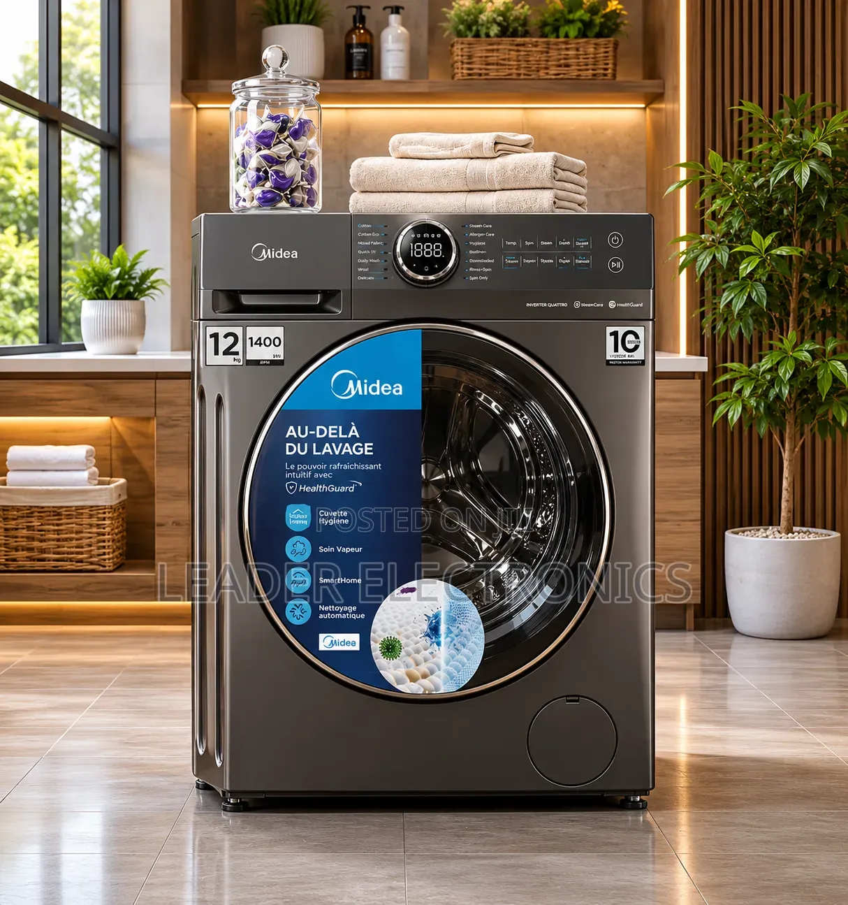 Midea Full Automatic Washing Machine 12kg –10 Year Warranty | Original