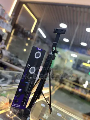C19 Ai Tracking Stable Tripod Stand (1.9m) With Dual Ring Ligh