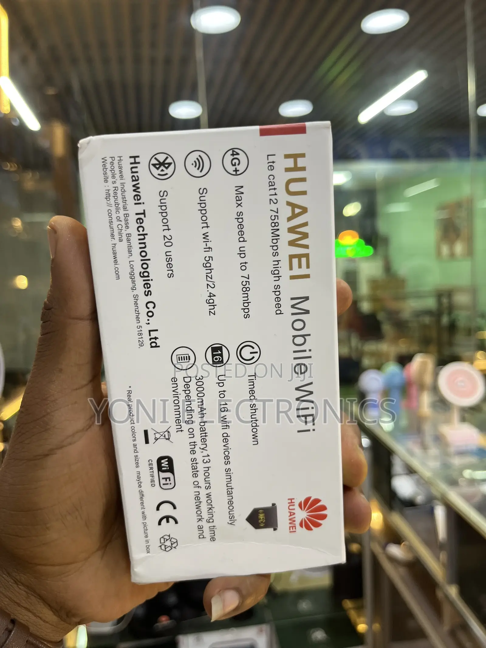 Huawei Mobile Wifi Elite 5 Lte Cat12 Portable Hotspot