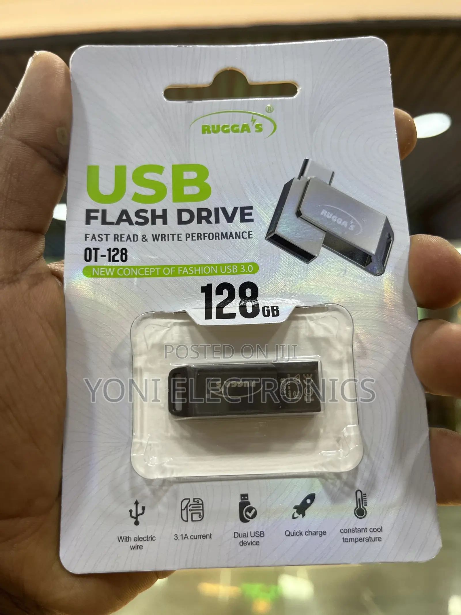 Rugga's Ot-128 128gb Dual Usb 3.0 Flash Drive