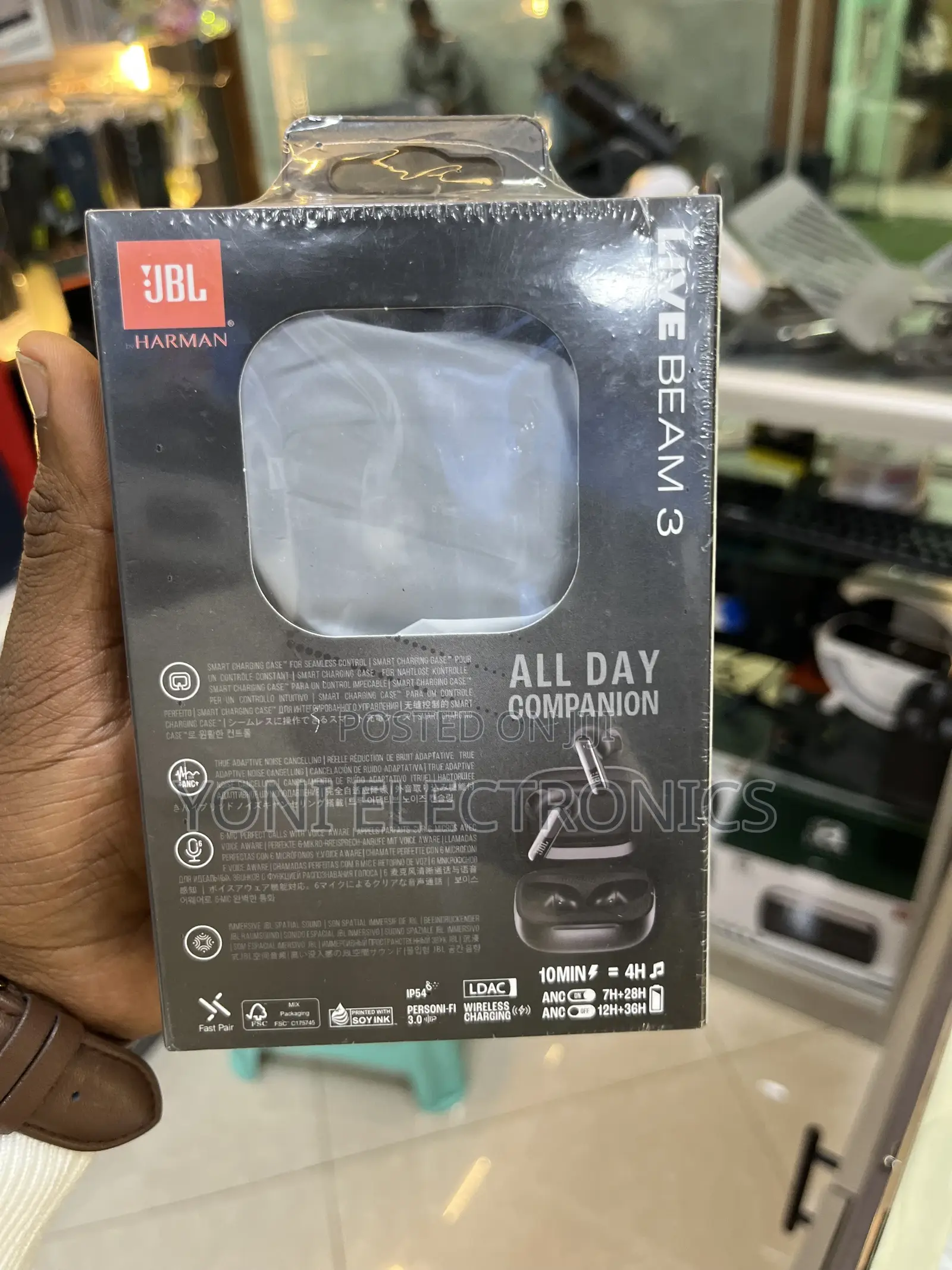 JBL Live Beam 3 True Wireless Noise Cancelling Earbuds