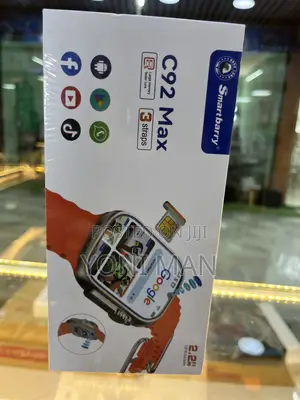Smartbarry C92 Max Smart Watch With Sim Card Slot 2.2hd Dual Camera