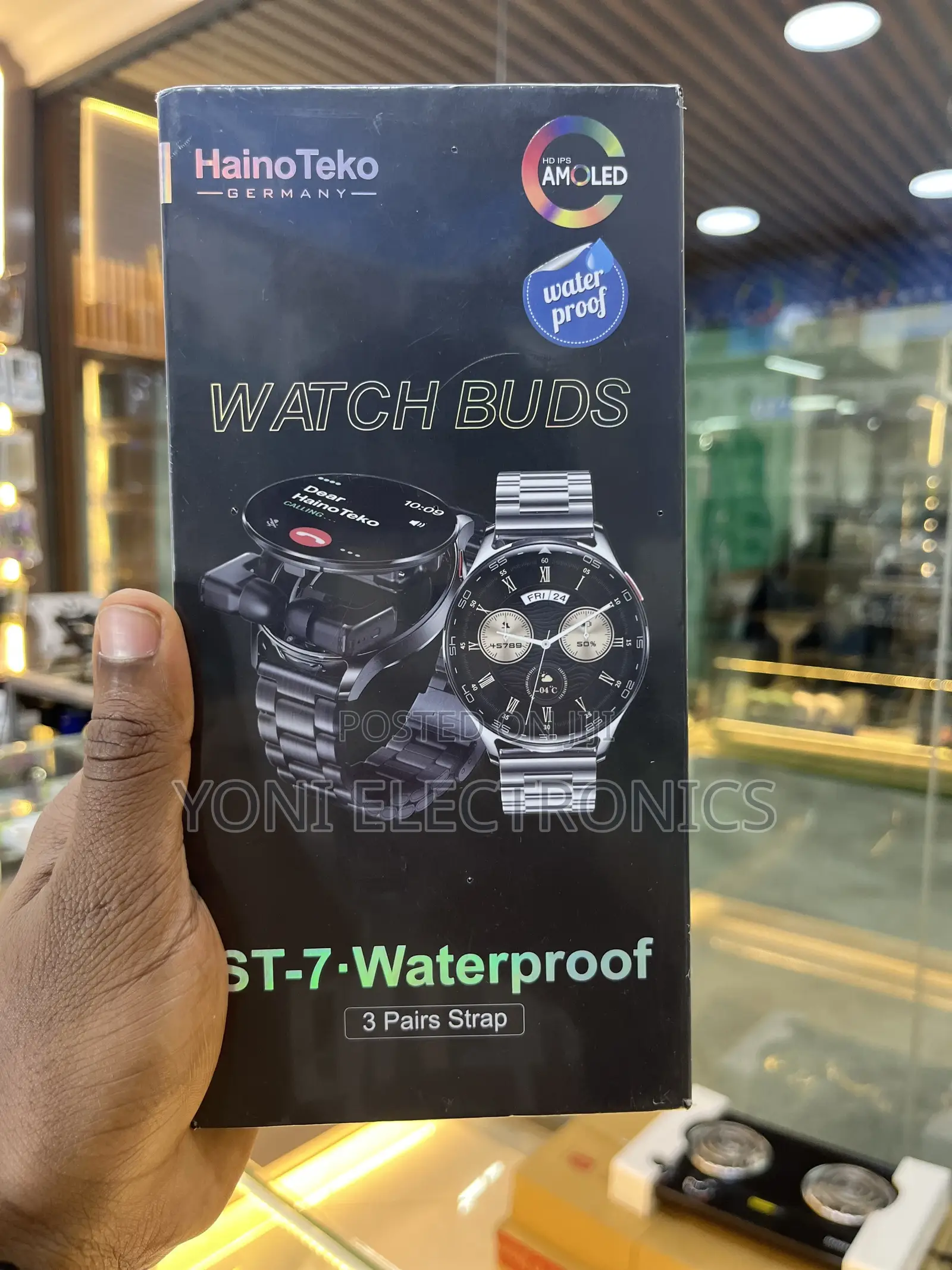 Haino Teko Germany St-7 Waterproof Watch Buds Hybrid