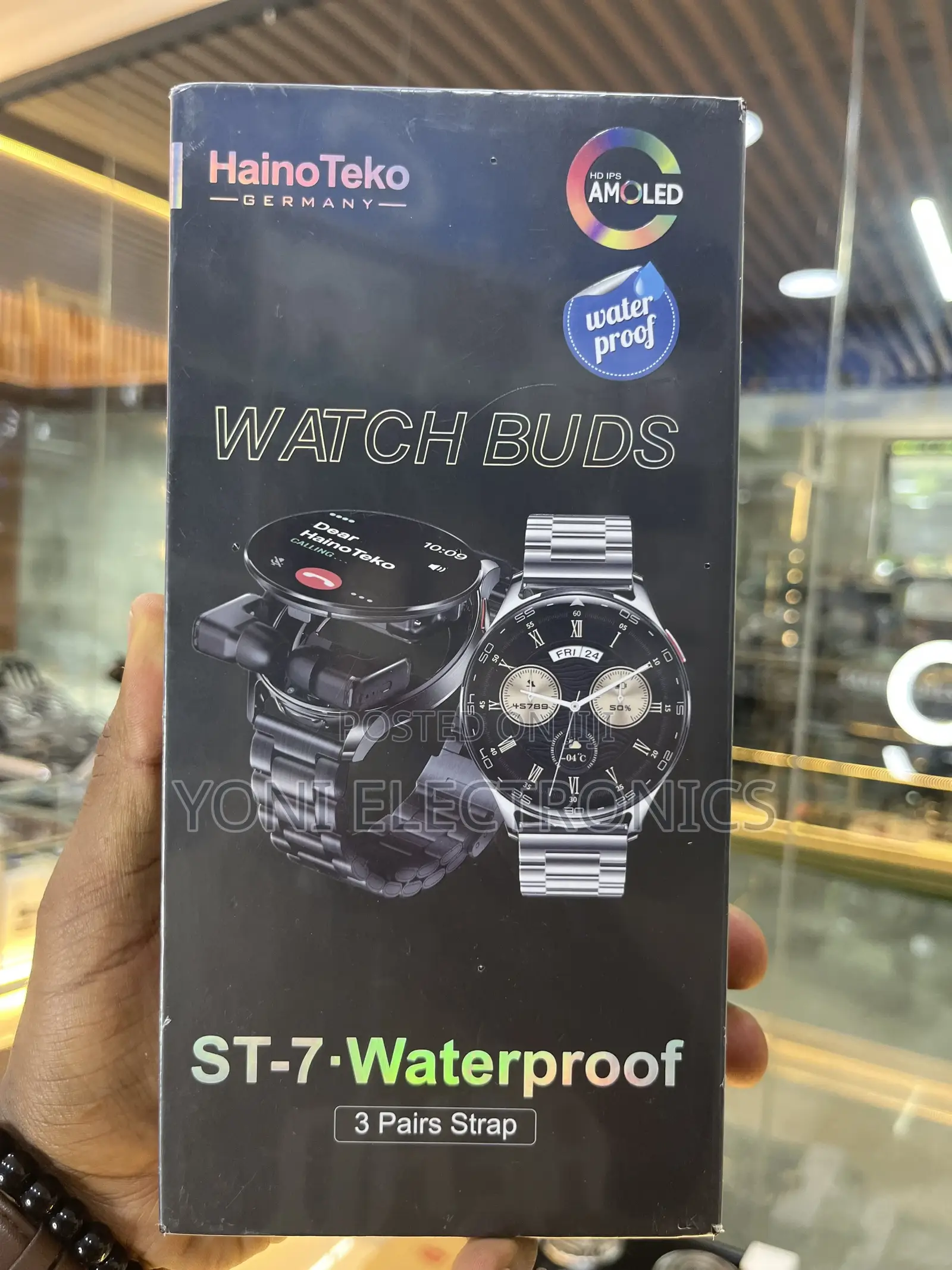 Haino Teko Germany St-7 Waterproof Watch Buds Hybrid