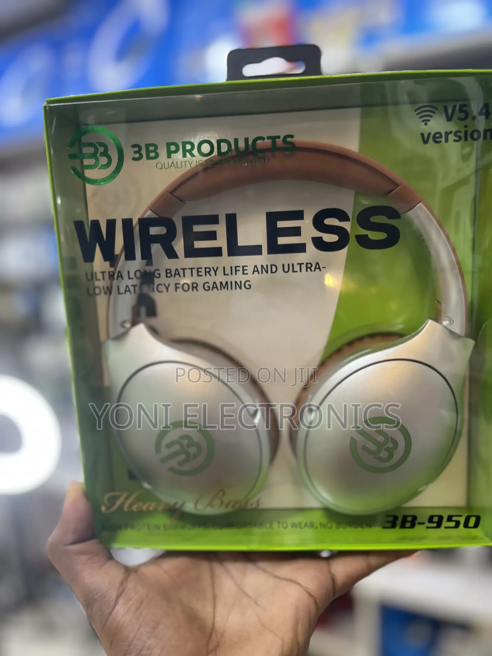 3b Products 3b-950 Heavy Bass Wireless Gaming Headphones