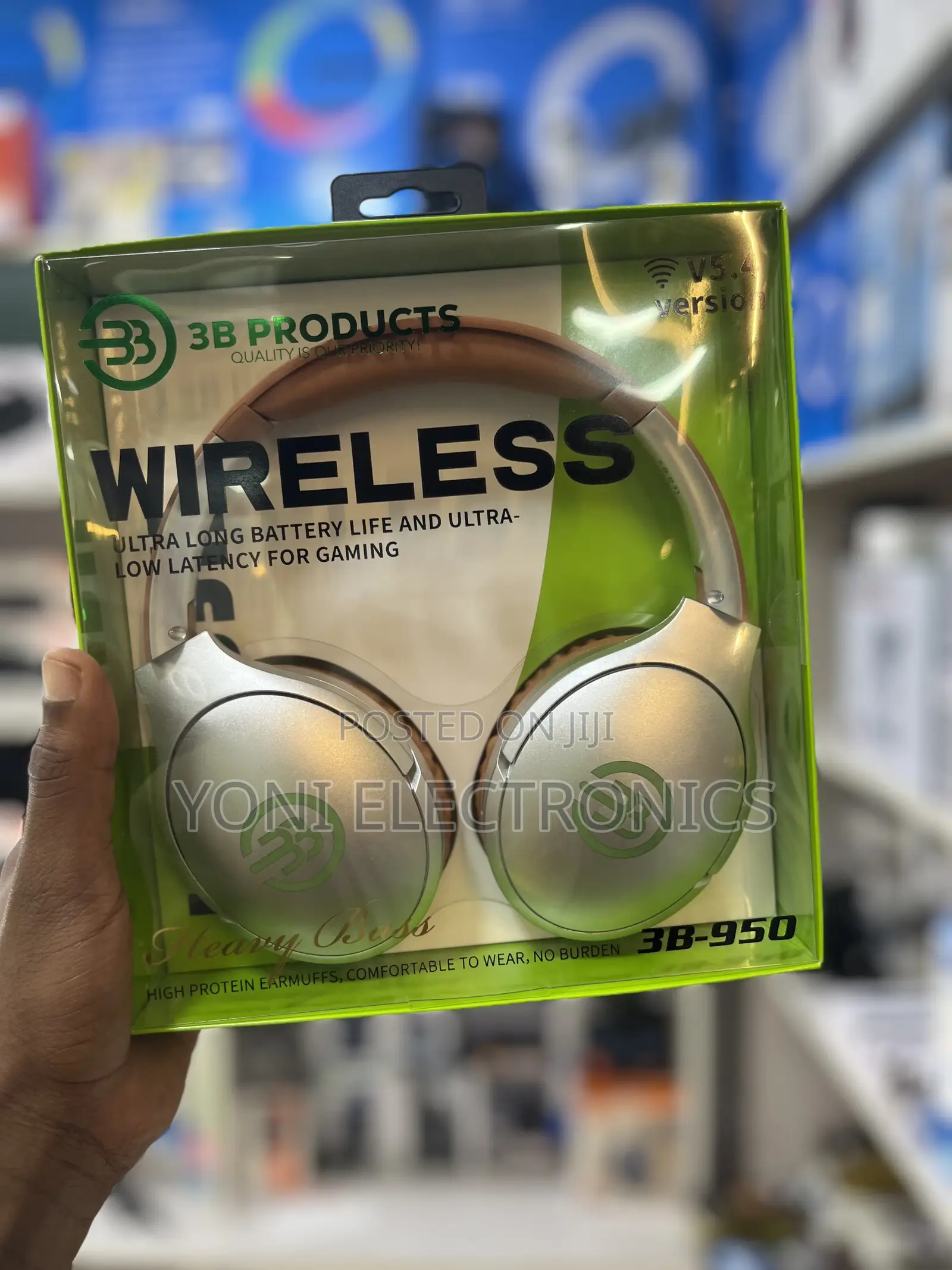 3b Products 3b-950 Heavy Bass Wireless Gaming Headphones