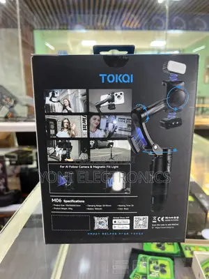 Tokqi M06 3-Axis Smartphone Gimbal Stabilizer With Ai Tracking