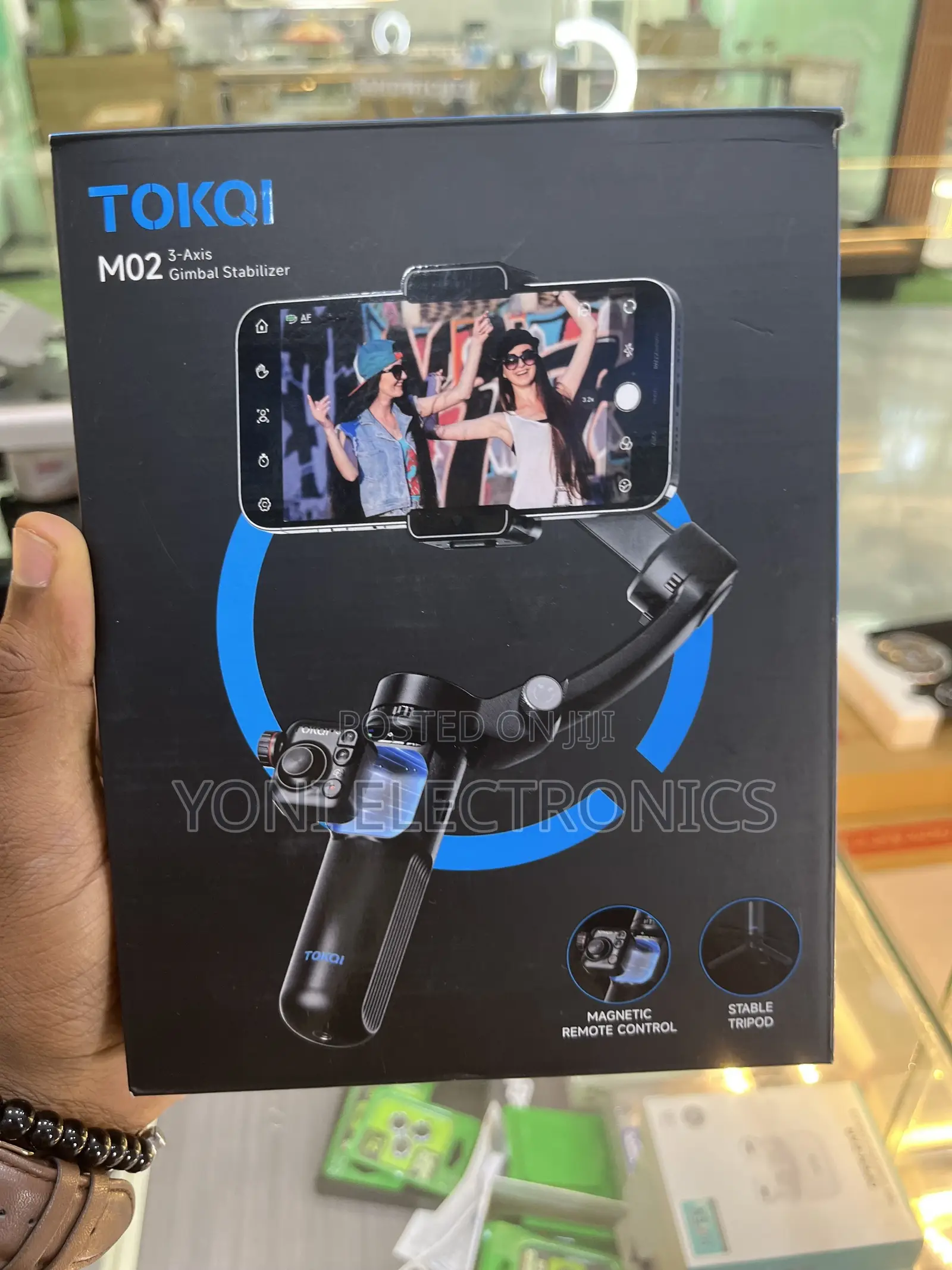 Tokqi M02 3-Axis Gimbal Stabilizer With Magnetic Remote Control