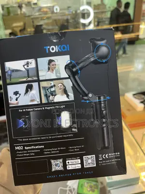 Tokqi M02 3-Axis Gimbal Stabilizer With Magnetic Remote Control