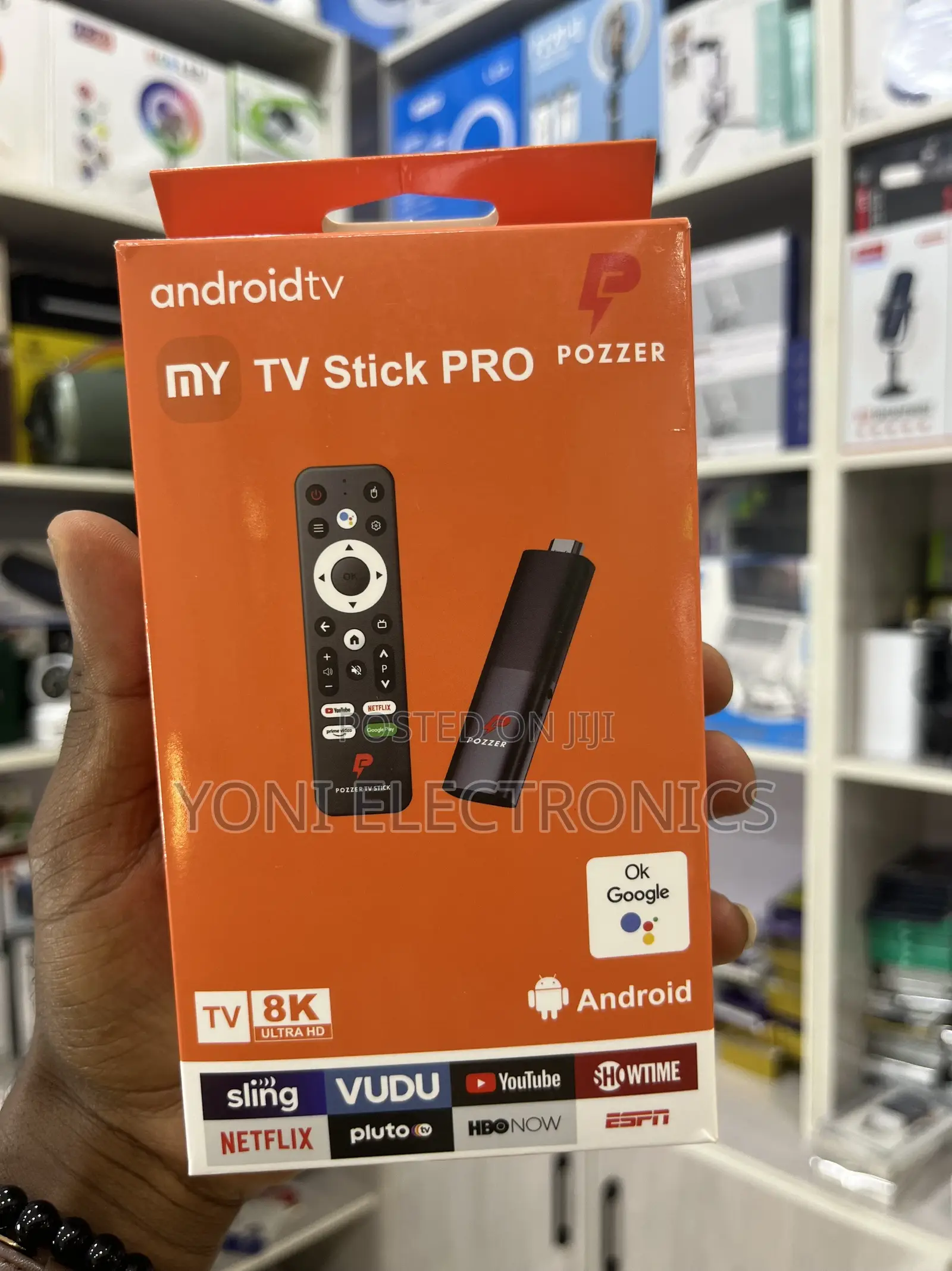 Pozzer My Tv Stick Pro Ultra Hd Android Tv Dongle