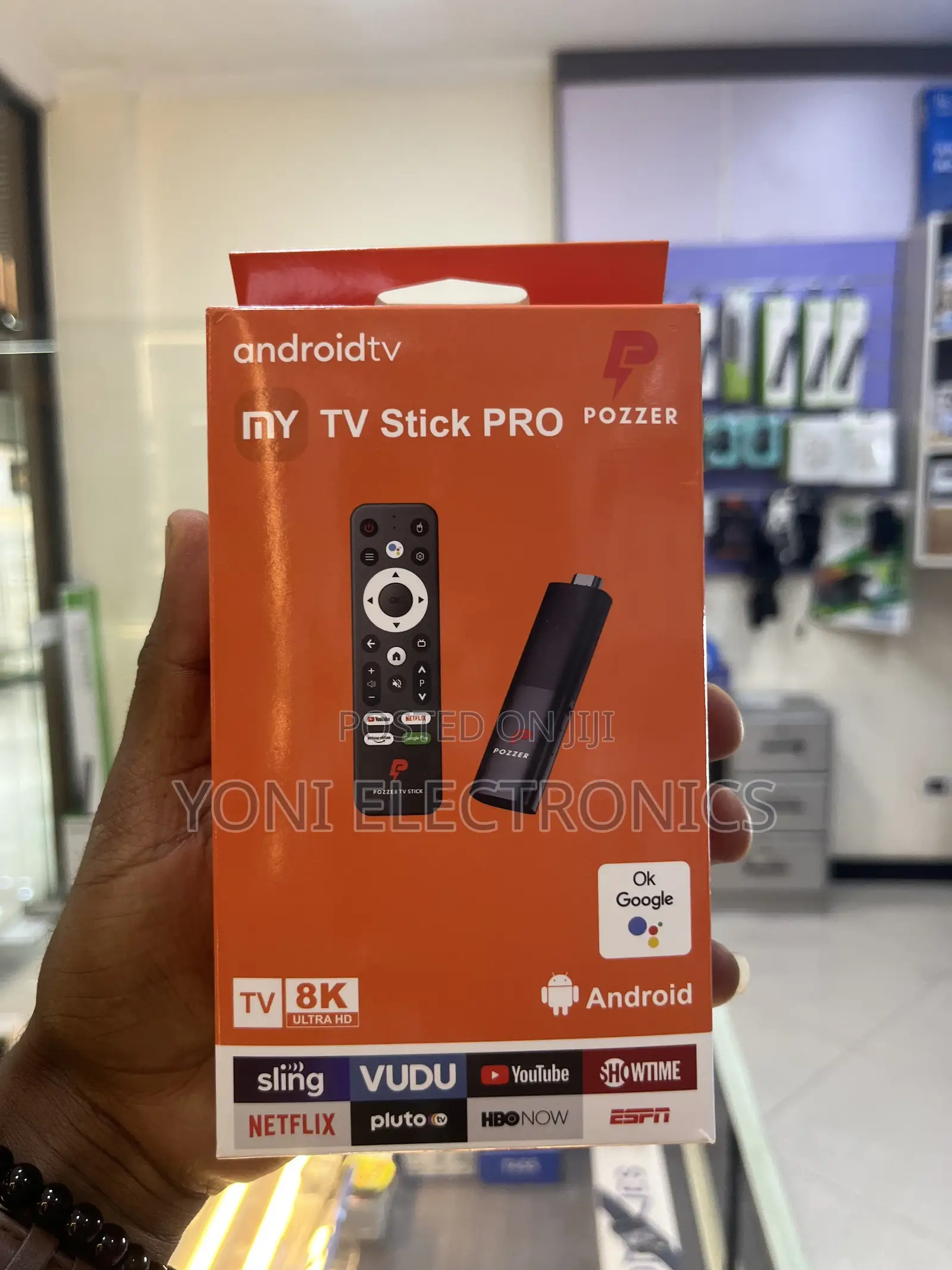 Pozzer My Tv Stick Pro Ultra Hd Android Tv Dongle