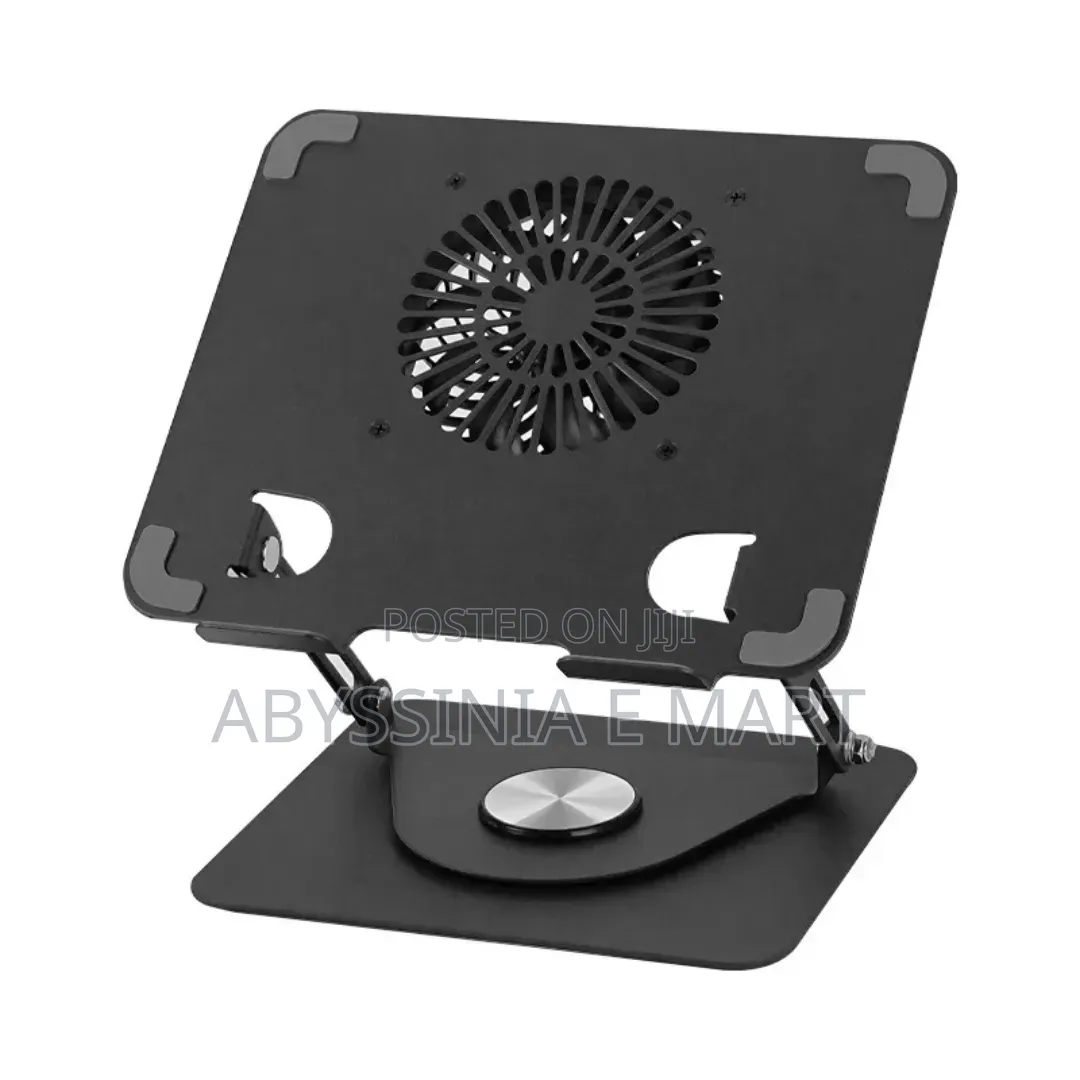 Ergonomic Comfort Laptop Stand With a 360-Degree Rotating Base