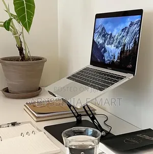 Ergonomic Comfort Laptop Stand With a 360-Degree Rotating Base