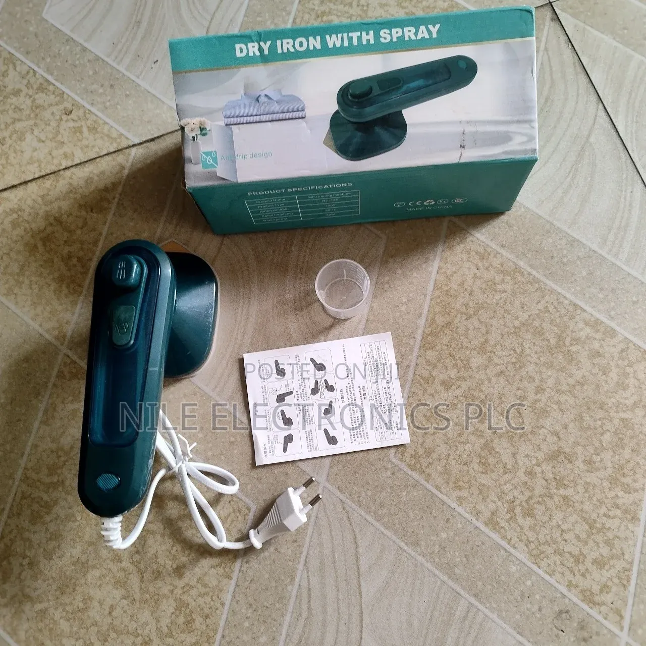 Original Mini Electric Dry Iron, 250w, Suitable For Travel Purposes.