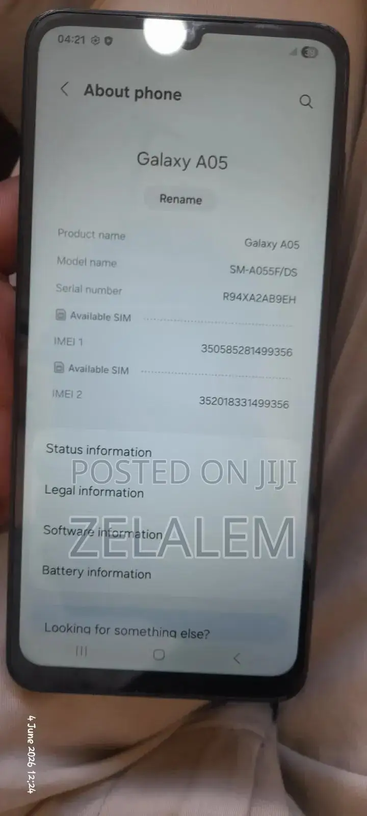 New Samsung Galaxy A05 64 GB