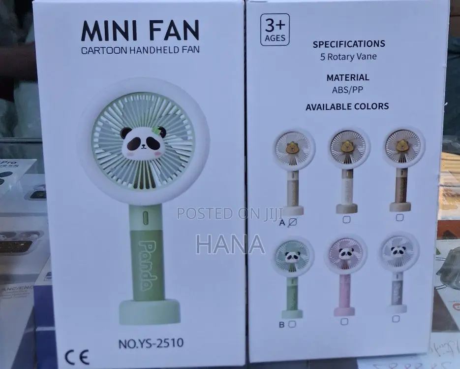 Mini Fun Cartoon Handled Fan