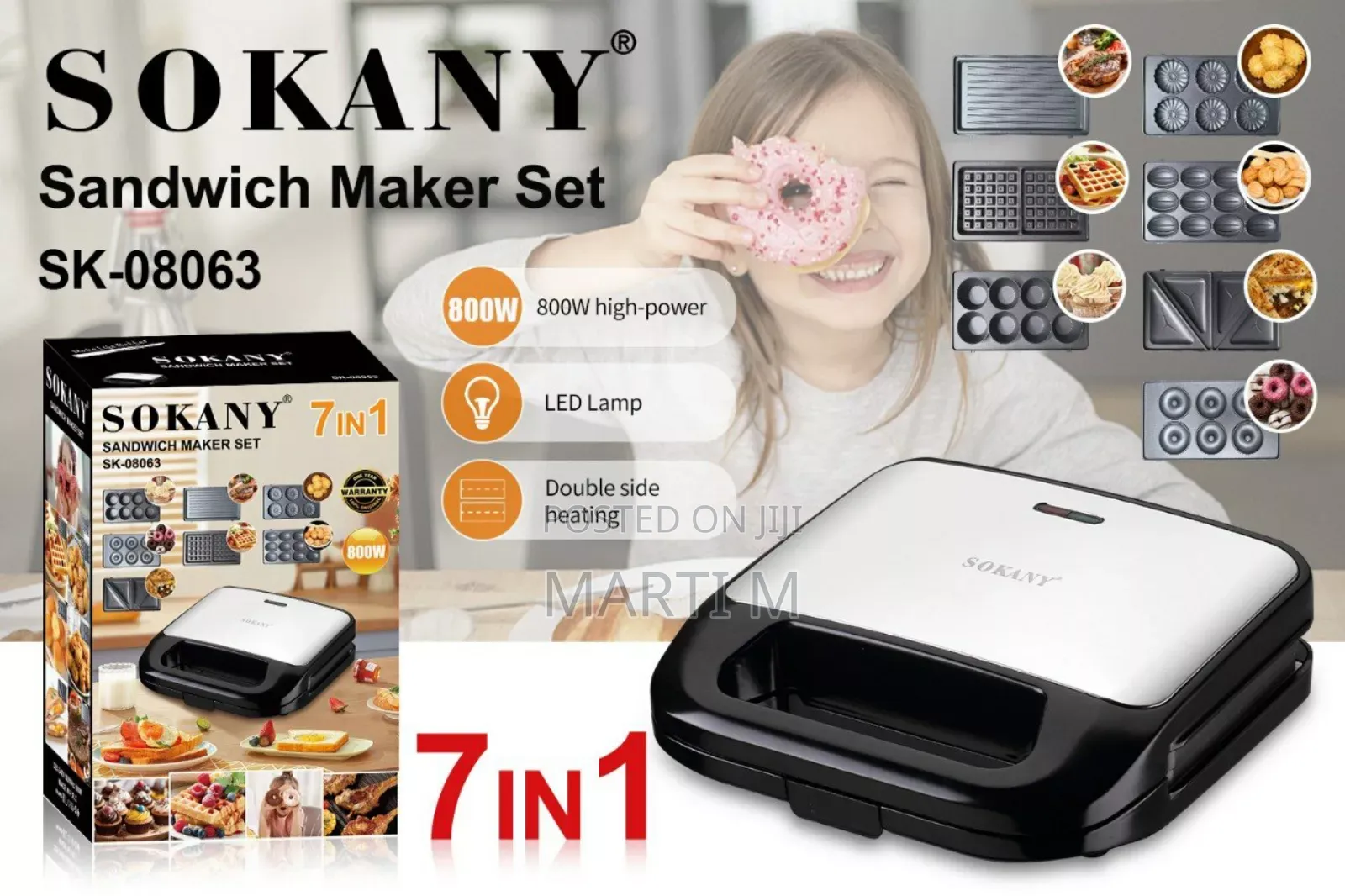 Sokany 7 In1 Sandwich Maker Set