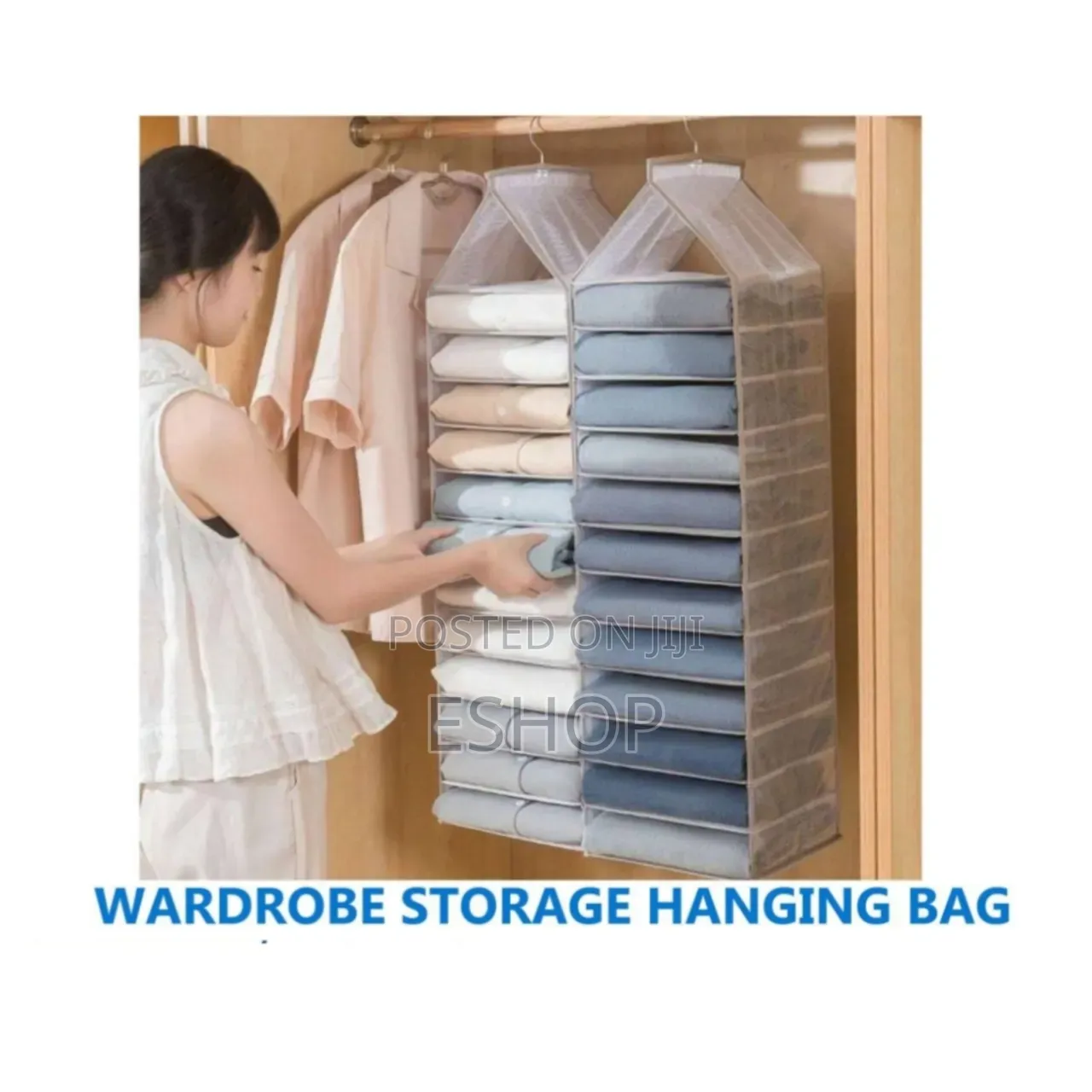 Quick Setup Wardrobe Space Saver – Washable Design