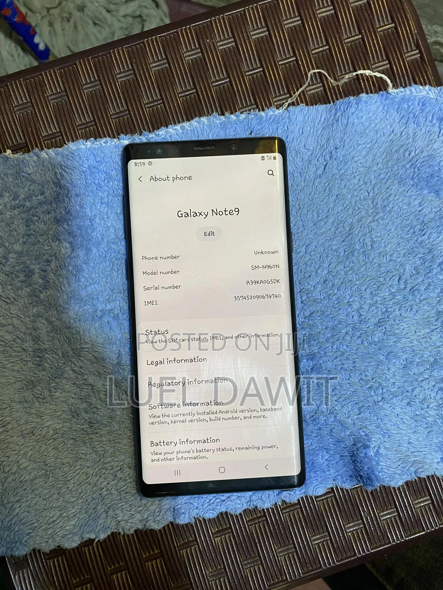 Samsung Galaxy Note 9 128 GB Black