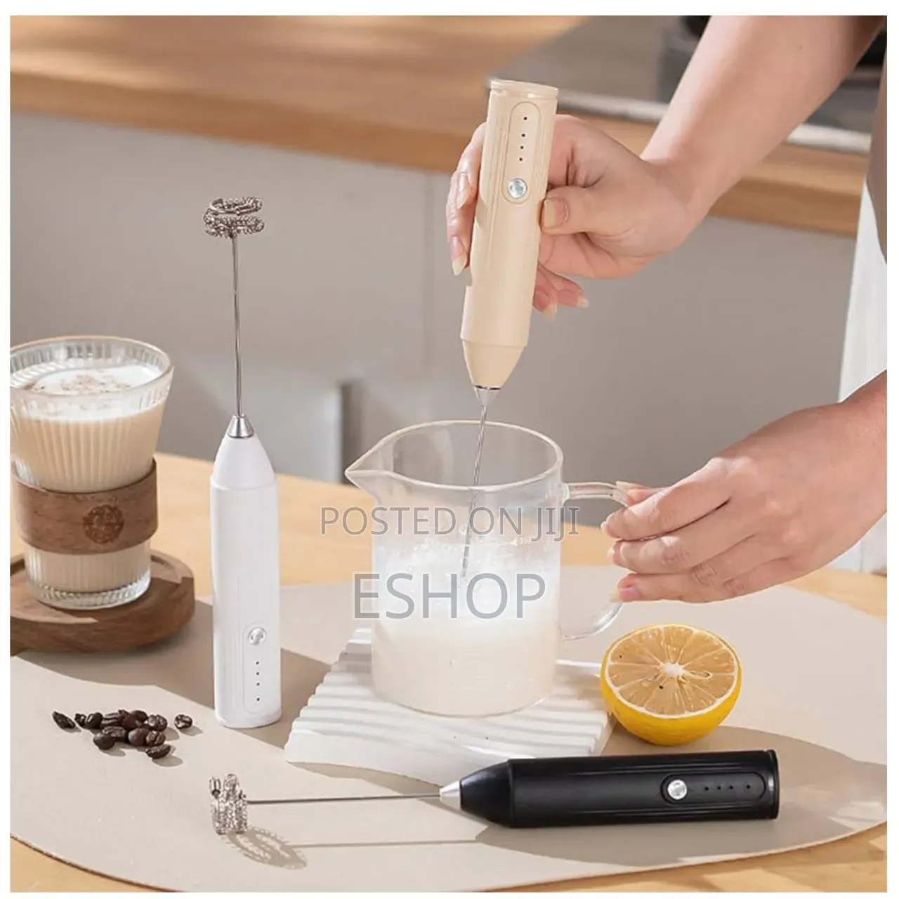 Adjustable Speed Handheld Foam Maker–Ideal for Cappuccino Matcha, Eggs