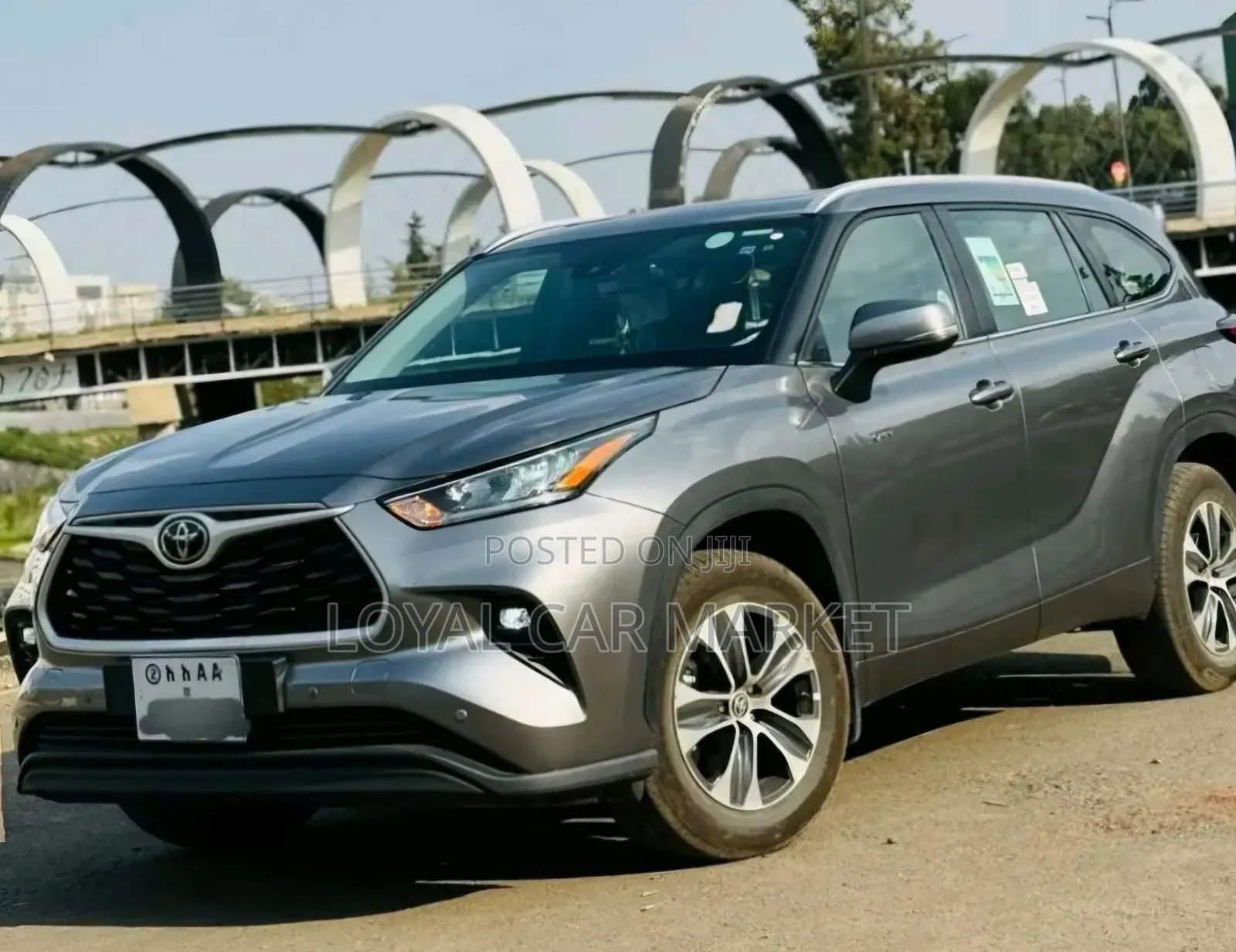 New Toyota Highlander Hybrid 2025 Gray