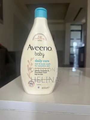 Aveeno Baby Hair Body Wash 400ml Natural Oat Extract for Sensitive S