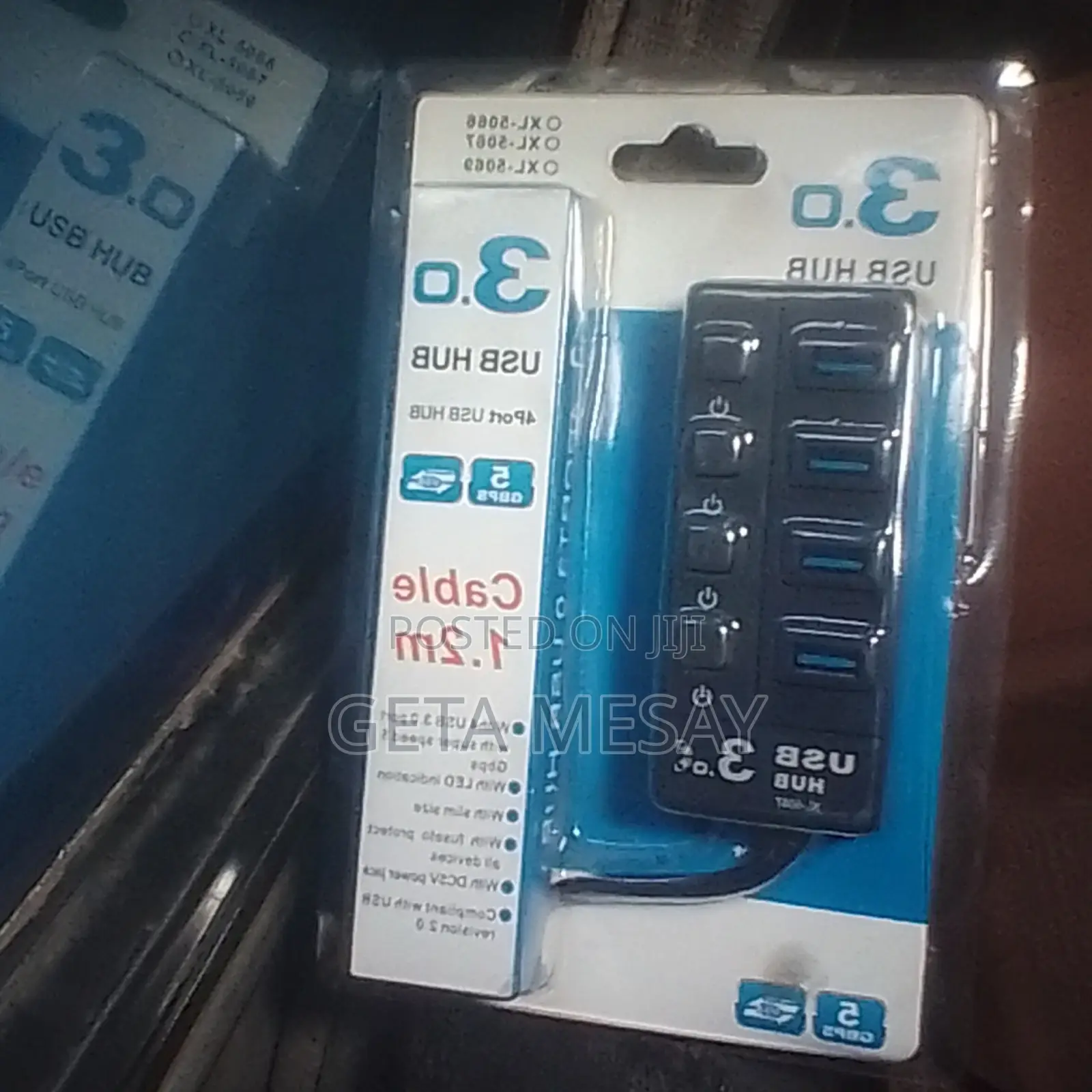 Superspeed 4-Port Usb 3.0 Hub With 1.2m Long Cable