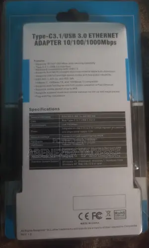 Type C Ethernet Adapter
