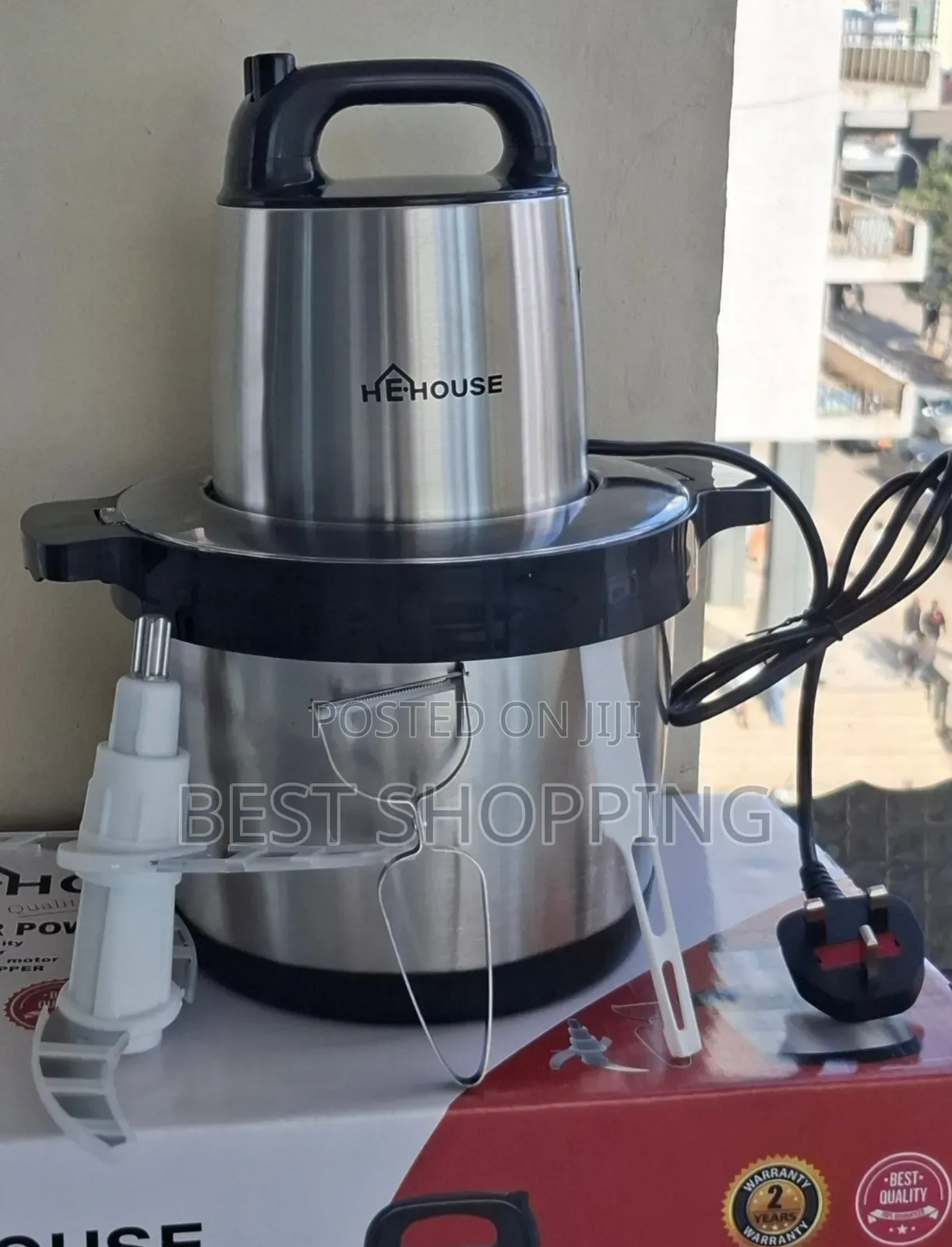 He House Meat and Vegetable Chopper የሽንኩርትና የስጋ መፍጫ