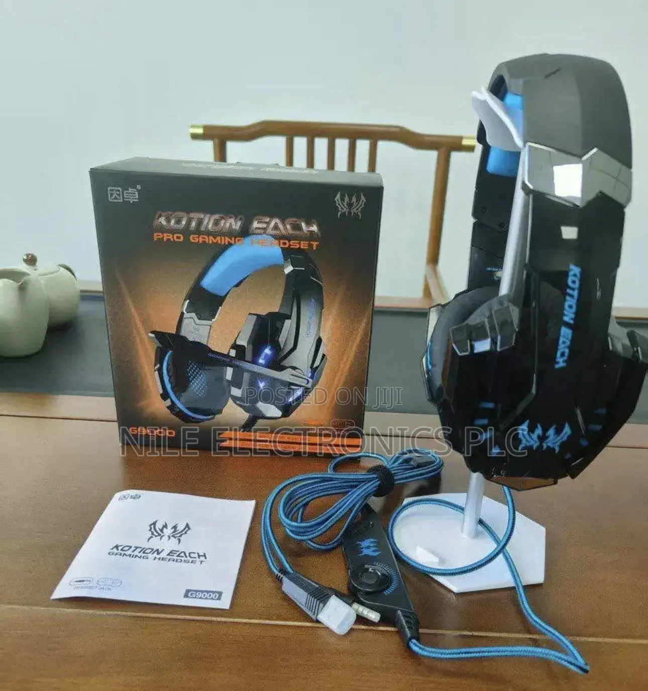 Original Kotion Each Pro Gaming Headset - G9000 - Black And Blue