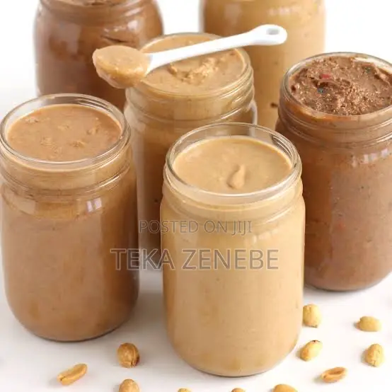 Homemade ንፁህ የለውዝ ቅቤ Peanut Butter