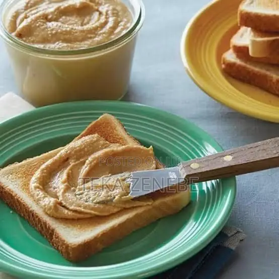 Homemade ንፁህ የለውዝ ቅቤ Peanut Butter