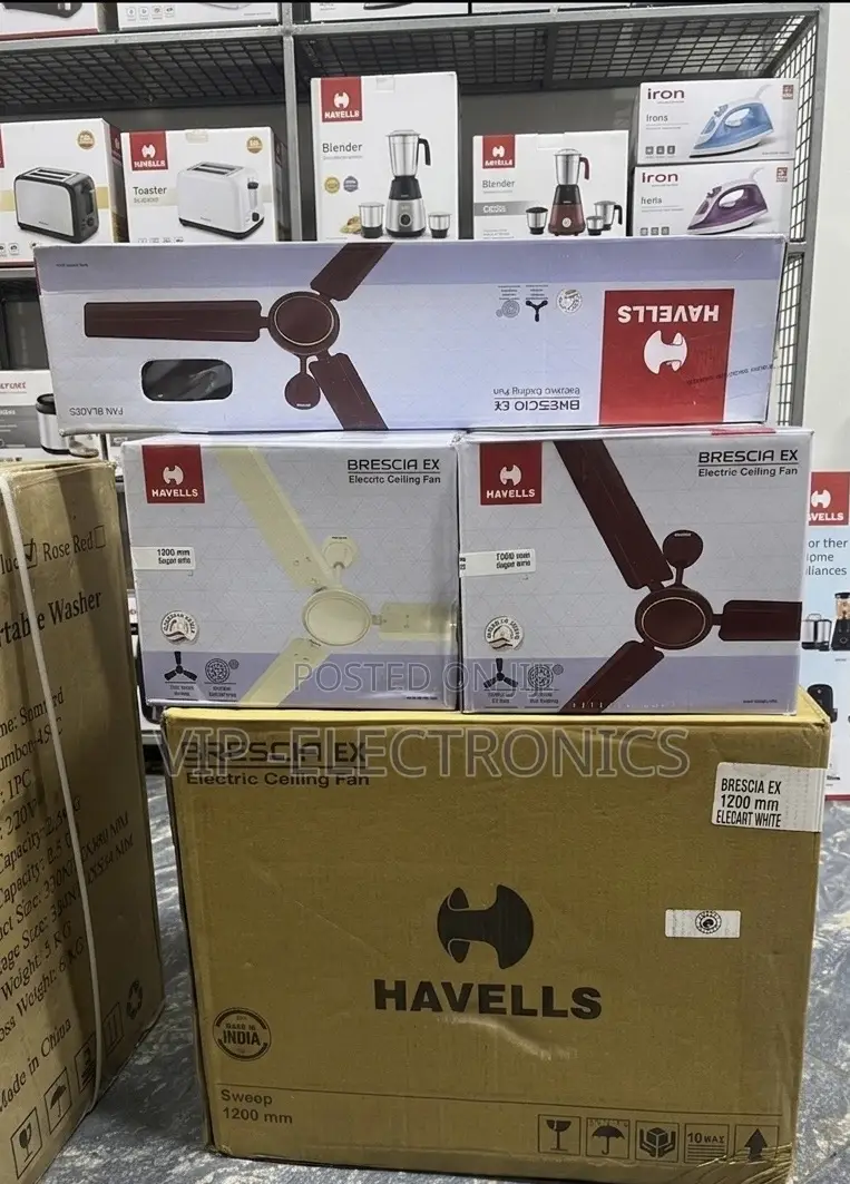 Brescia Ex Electric Ceiling Fan Premium High-Speed 3 Blade Fan