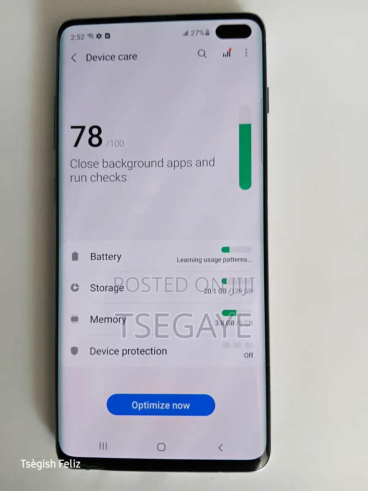 New Samsung Galaxy S10 Plus 128 GB Blue