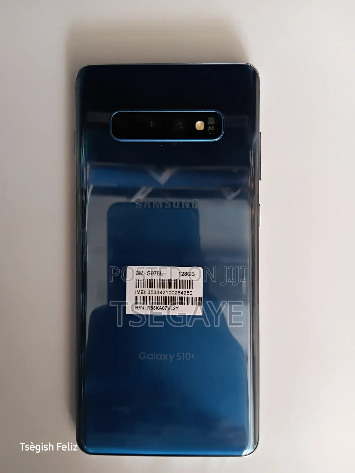 New Samsung Galaxy S10 Plus 128 GB Blue