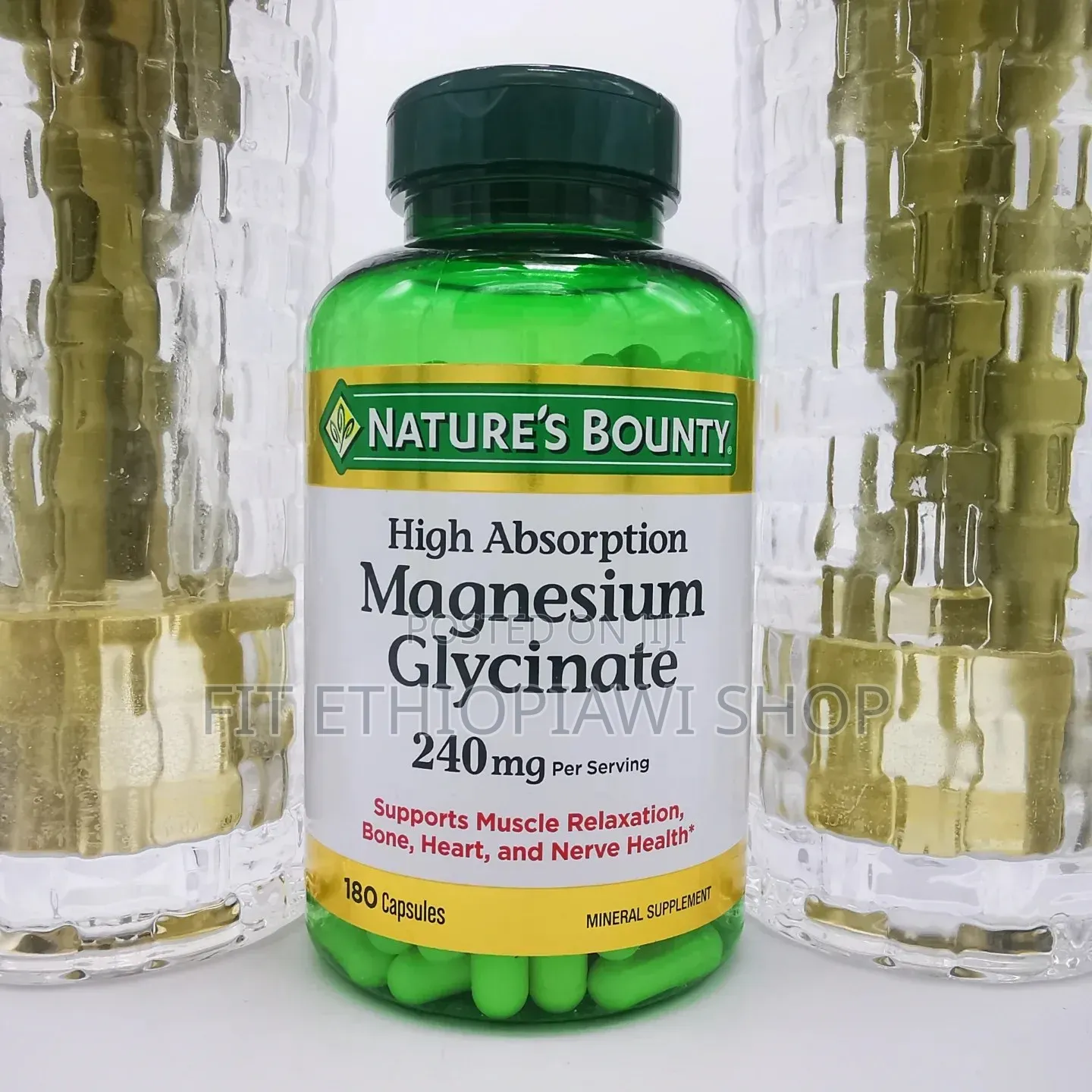 Magnesium Glycinate (240mg, 180 Capsules) – Imported From Usa