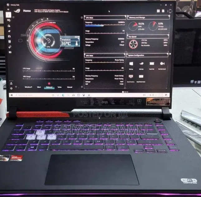 New Laptop Asus ROG Strix G15 16GB AMD Ryzen 9 SSD 512GB