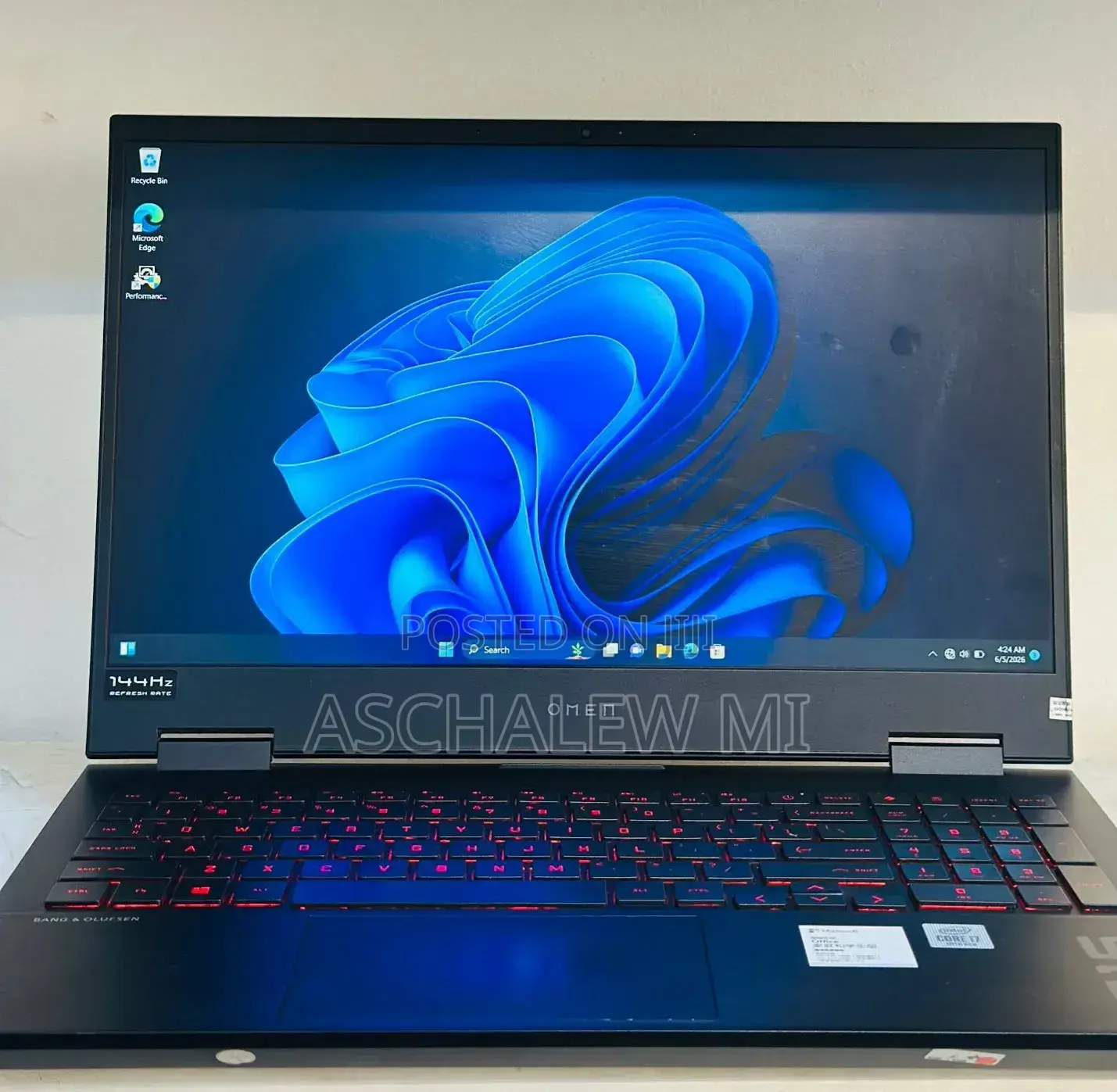 New Laptop HP Omen 15 16GB Intel Core i7 SSD 1T