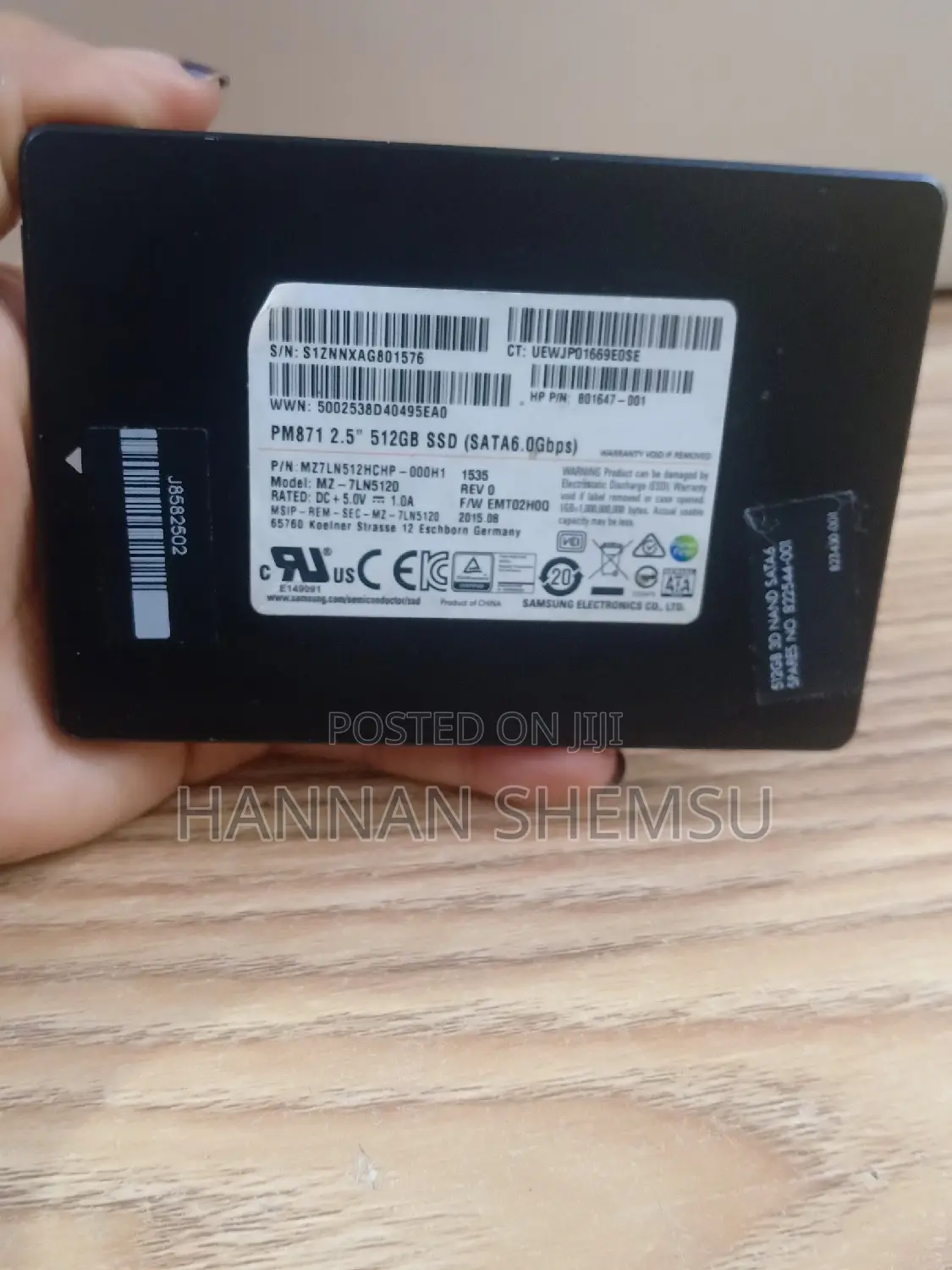 Samsung 512 Sata SSD
