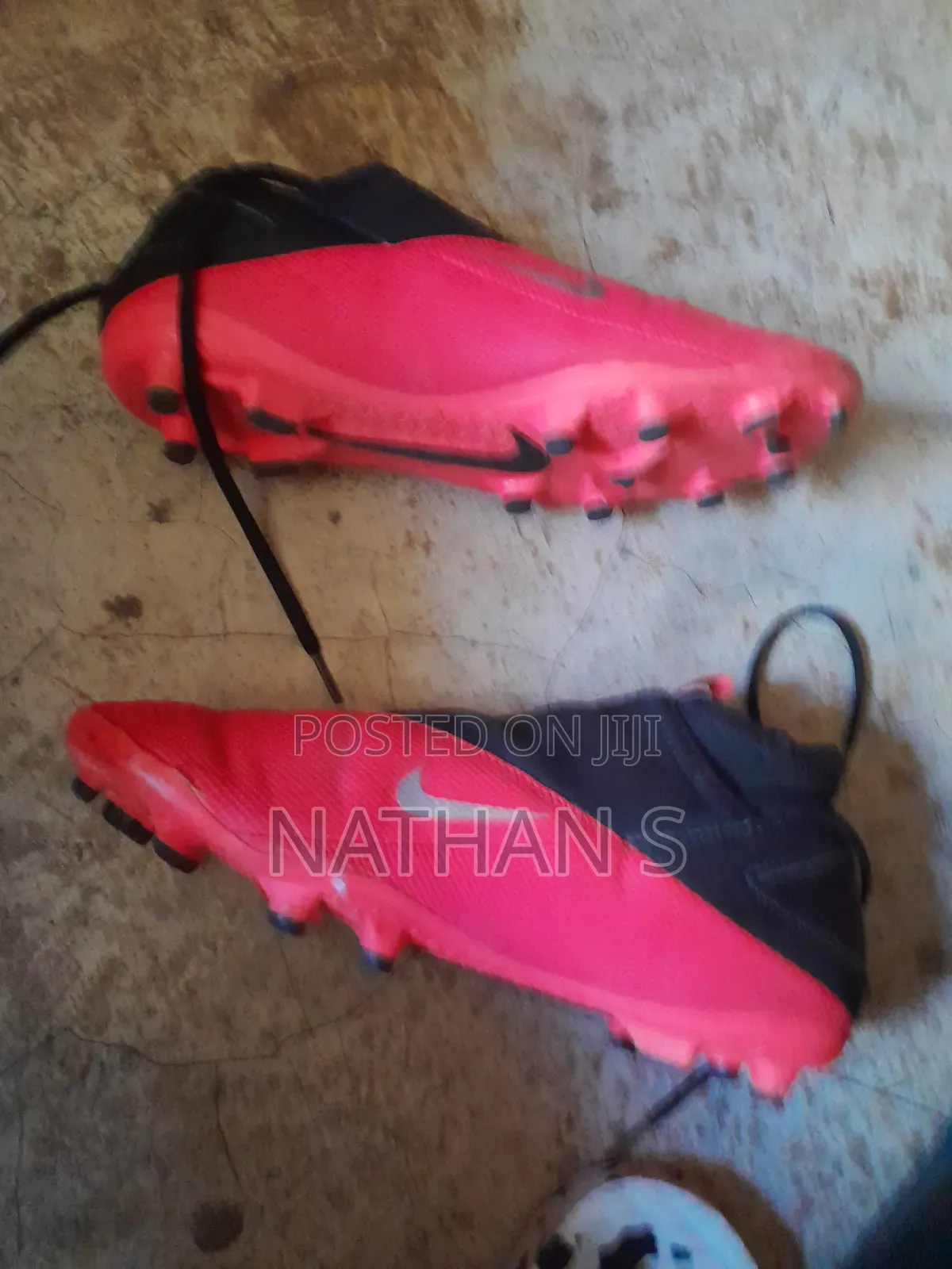 Nike Pink And Black Football Boots