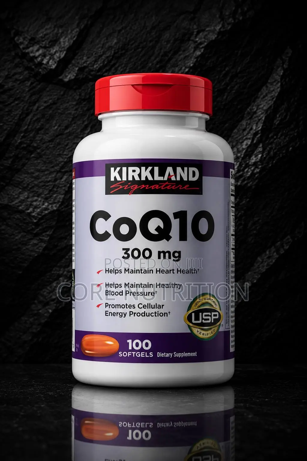 Coq10 ( Coenzyme Q10) , 300mg ,Softgels Capsules
