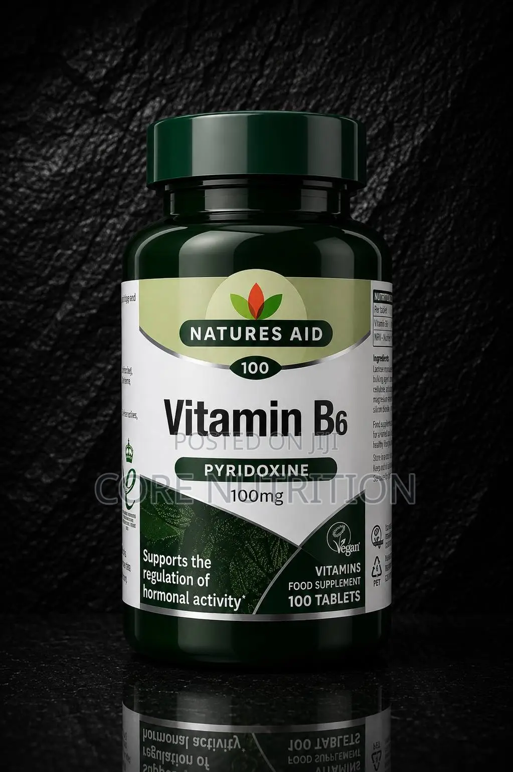Vitamin B6 , 100mg , 100 Tablets