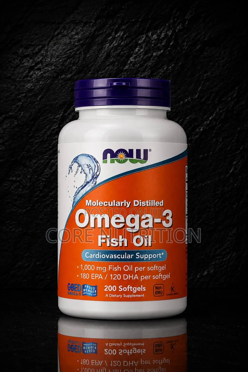 Omega3 Fish Oil , 1000mg Fish Oil , 200 Softgels