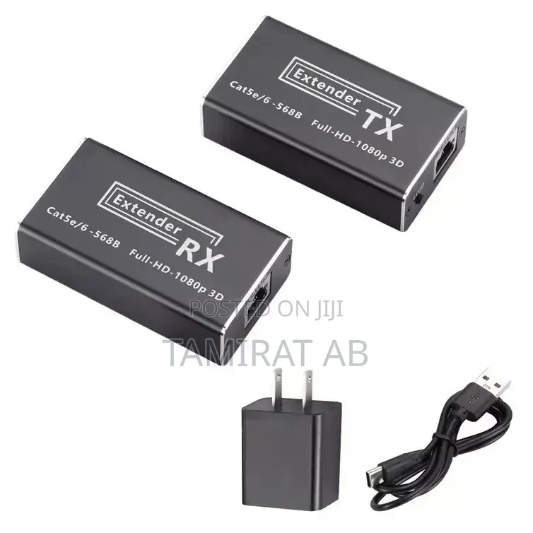 60m Hdmi Video Extender Over Cat6 Ethernet Cable - Full Hd 1080p