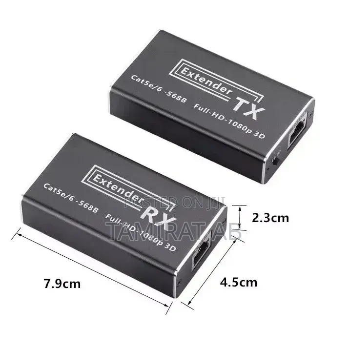 60m Hdmi Video Extender Over Cat6 Ethernet Cable - Full Hd 1080p