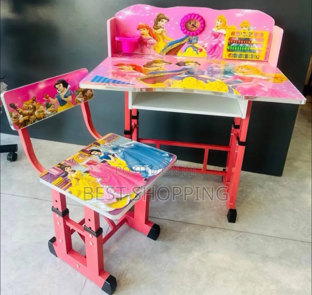 Kids Study Table And Chair Set የልጆች ማጥኛ ጠረጼዛ እና ወንበር