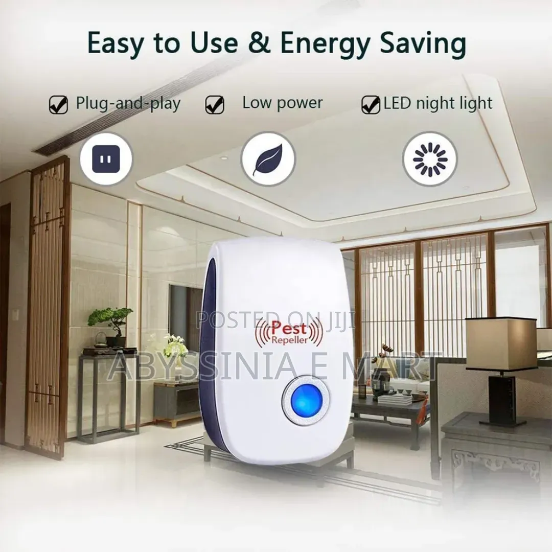 Electronic Pest Repeller ነፍሳት እና ተባዮችን እስከ መጨረሻ ድረስ ያስወግዳል!