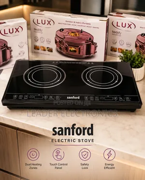 Sanford Digital Touch Stove – Double Hotplates | Fast, Smart Efficie