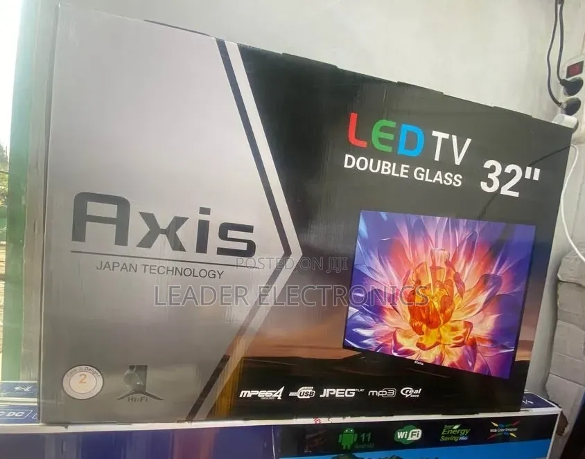 Axis Tv 32" Led Tv Double Glass Tv New